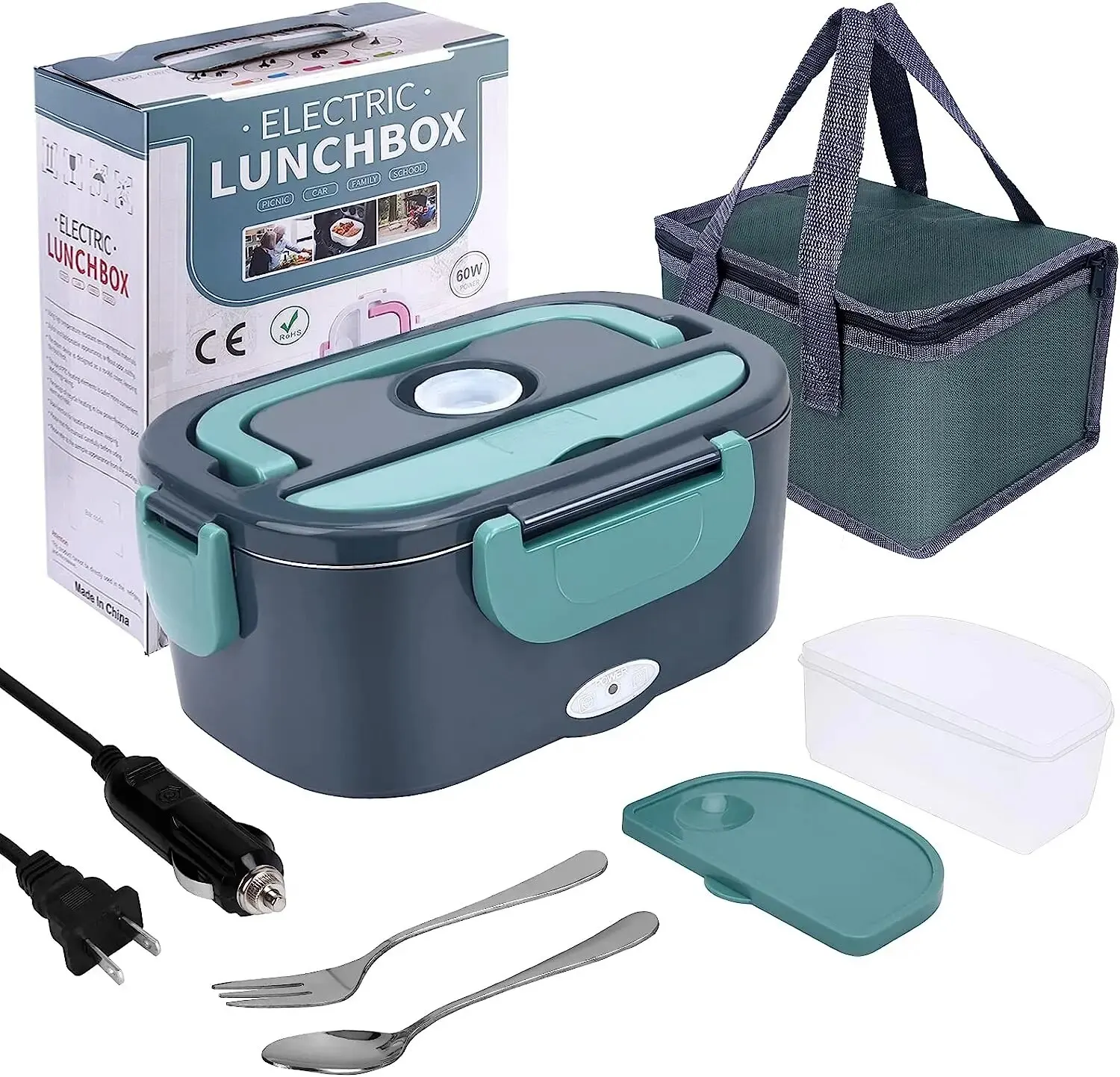 Portable Food Warmer - 1.5L Portable Electric Lunch Box –