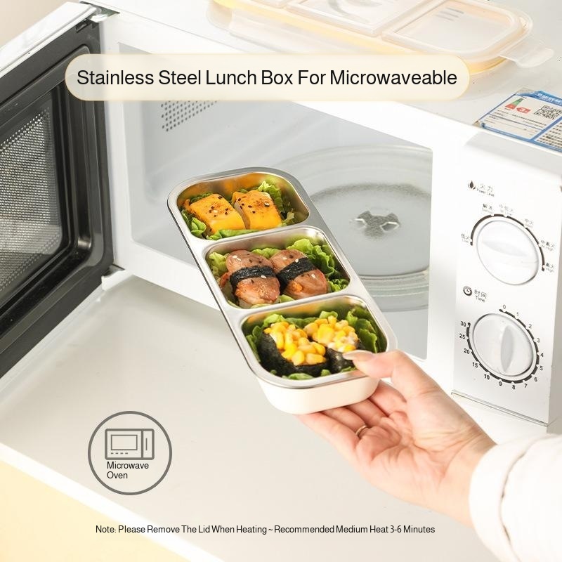 Stainless Lunch Box - Student lunch box 304 stainless steel