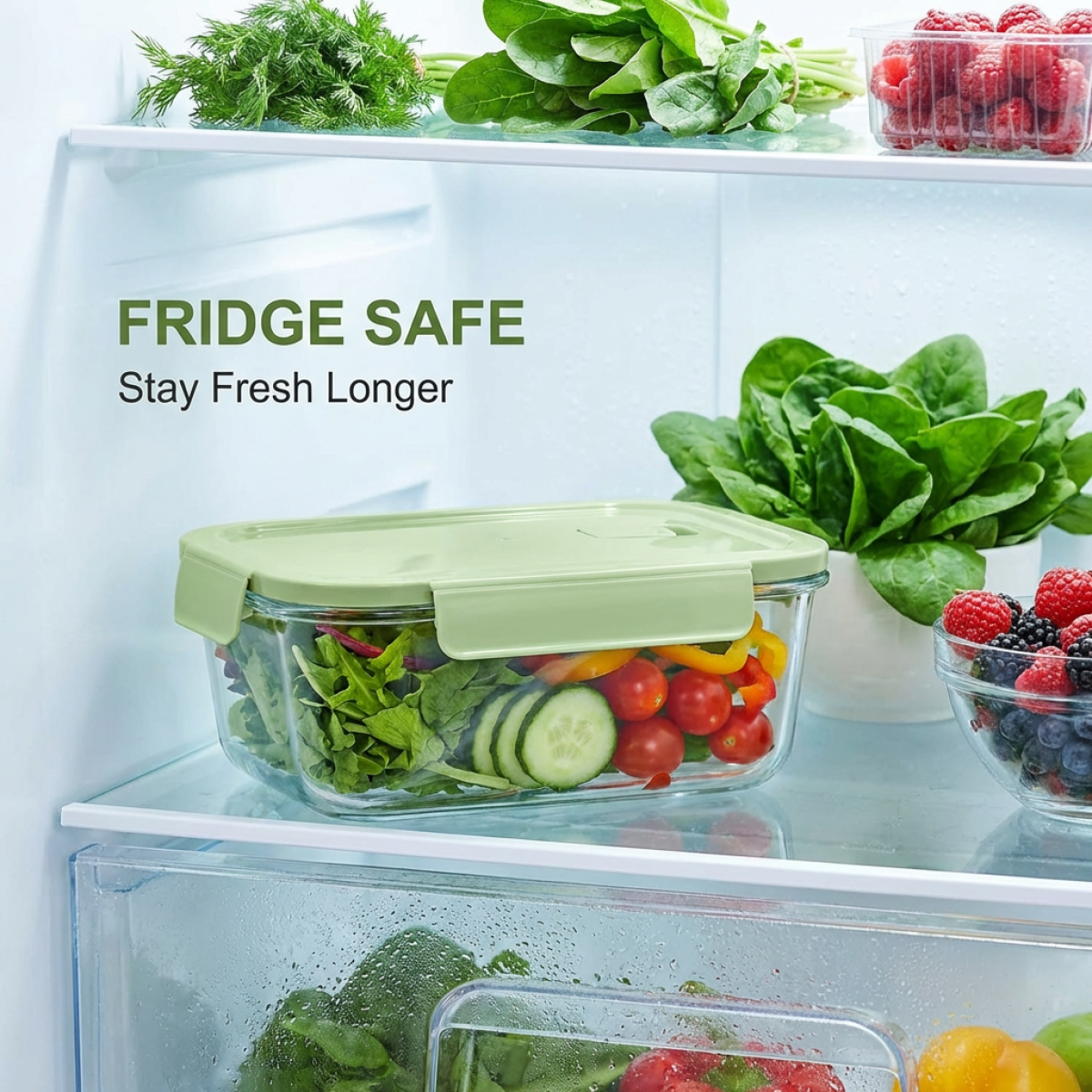 BPA-Free Green Glass Lunch Box - مراجعة Glass Meal Prep Container وسعره