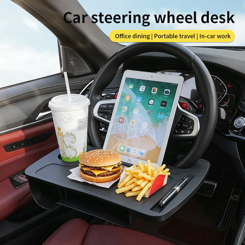 Car Steering Wheel Tray With C - مراجعة Food Storage With Wheels وسعره