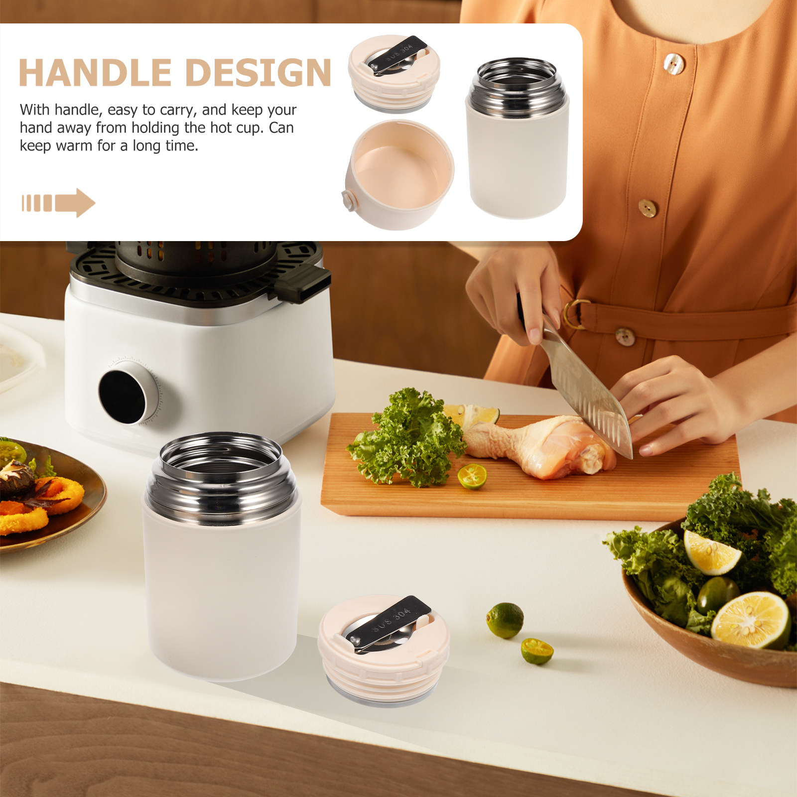 Vacuum Insulated Stainless Ste - مراجعة Portable Food Warmer وسعره