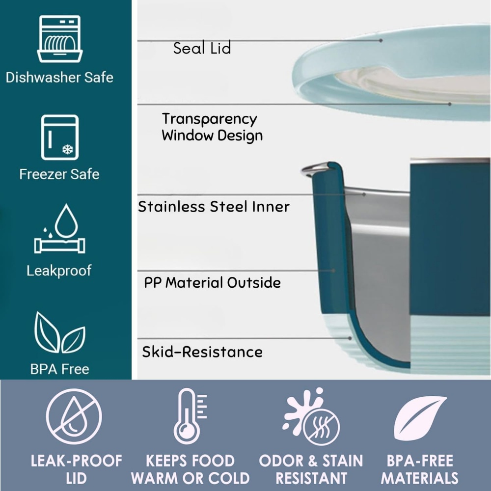Fresh-keeping Box Stainless St - مراجعة Stainless Lunch Box وسعره