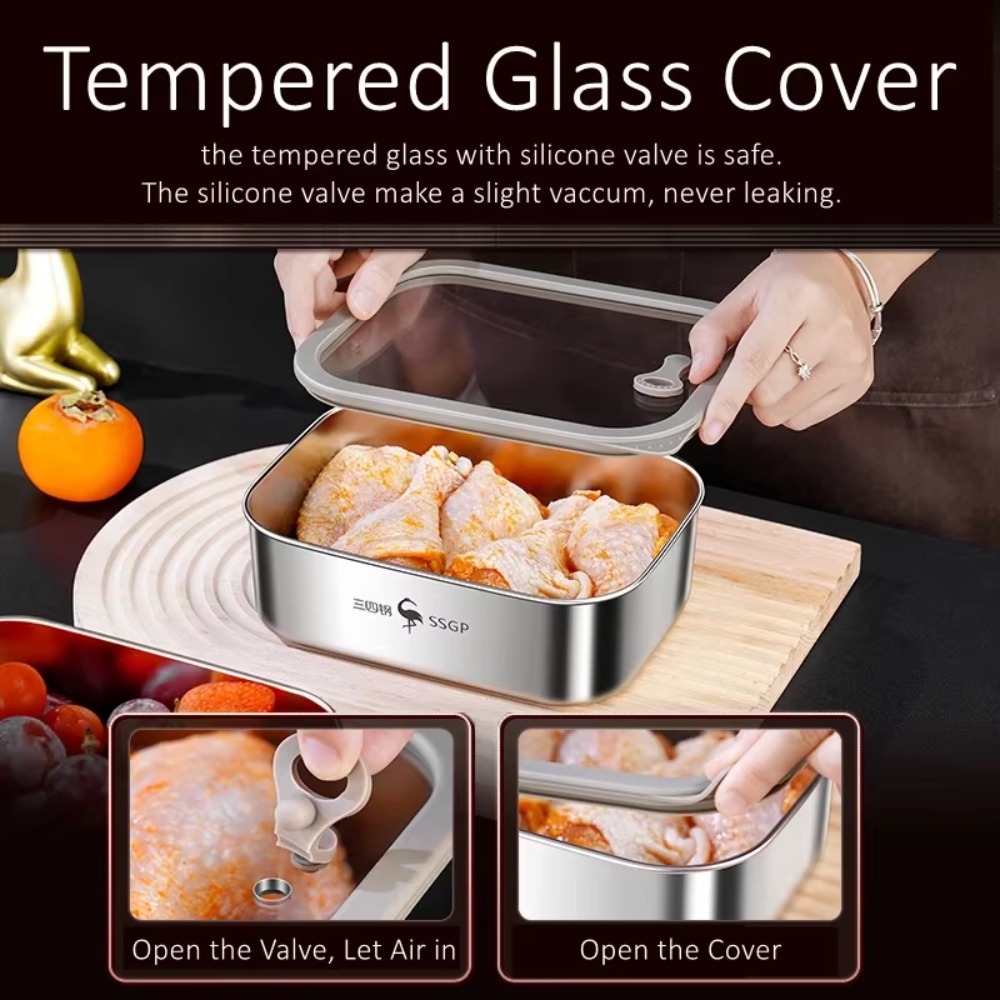 1L Anti-bacterial Fridge Food  - مراجعة Stainless Lunch Box وسعره