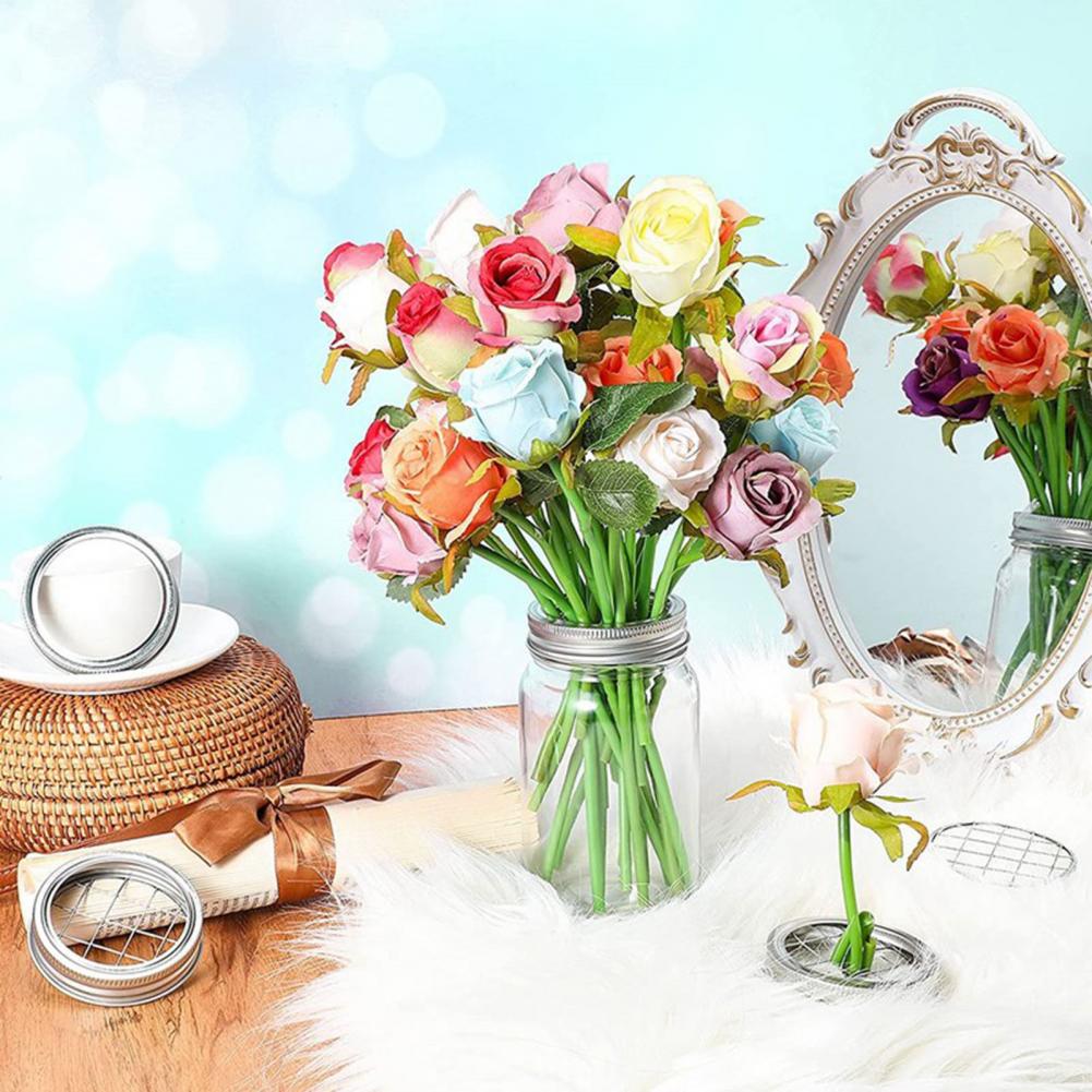 Metal Mason Flower Jar Insert  - مراجعة Mason Jar Wide Mouth وسعره