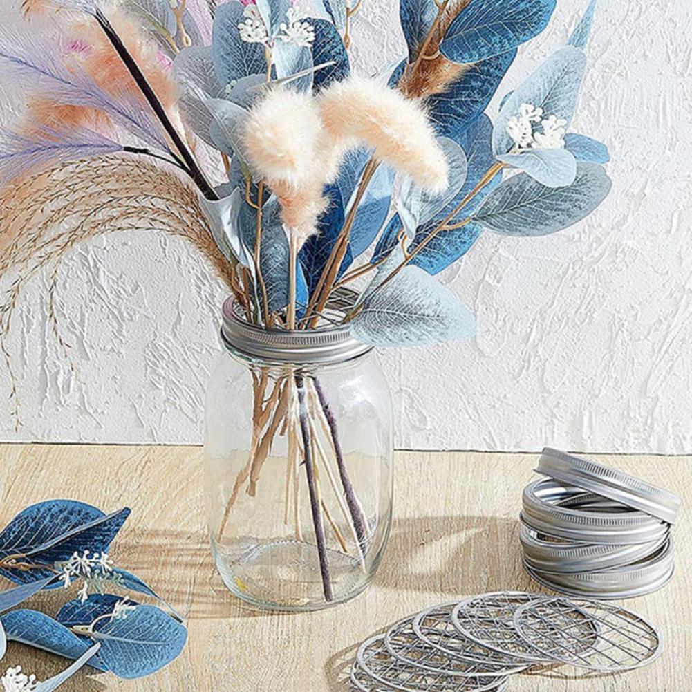 Metal Mason Flower Jar Insert  - مراجعة Mason Jar Wide Mouth وسعره