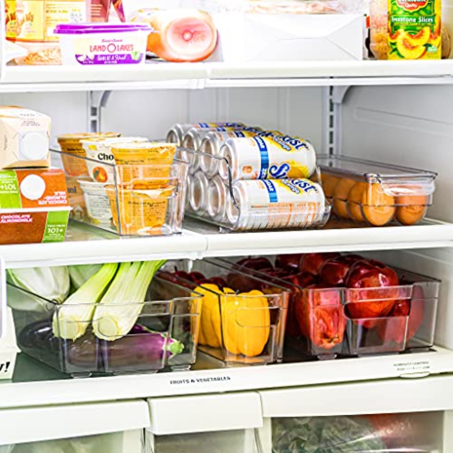Fridge Bins and Freezer Bins R - مراجعة Food Storage Drawer Organizer وسعره