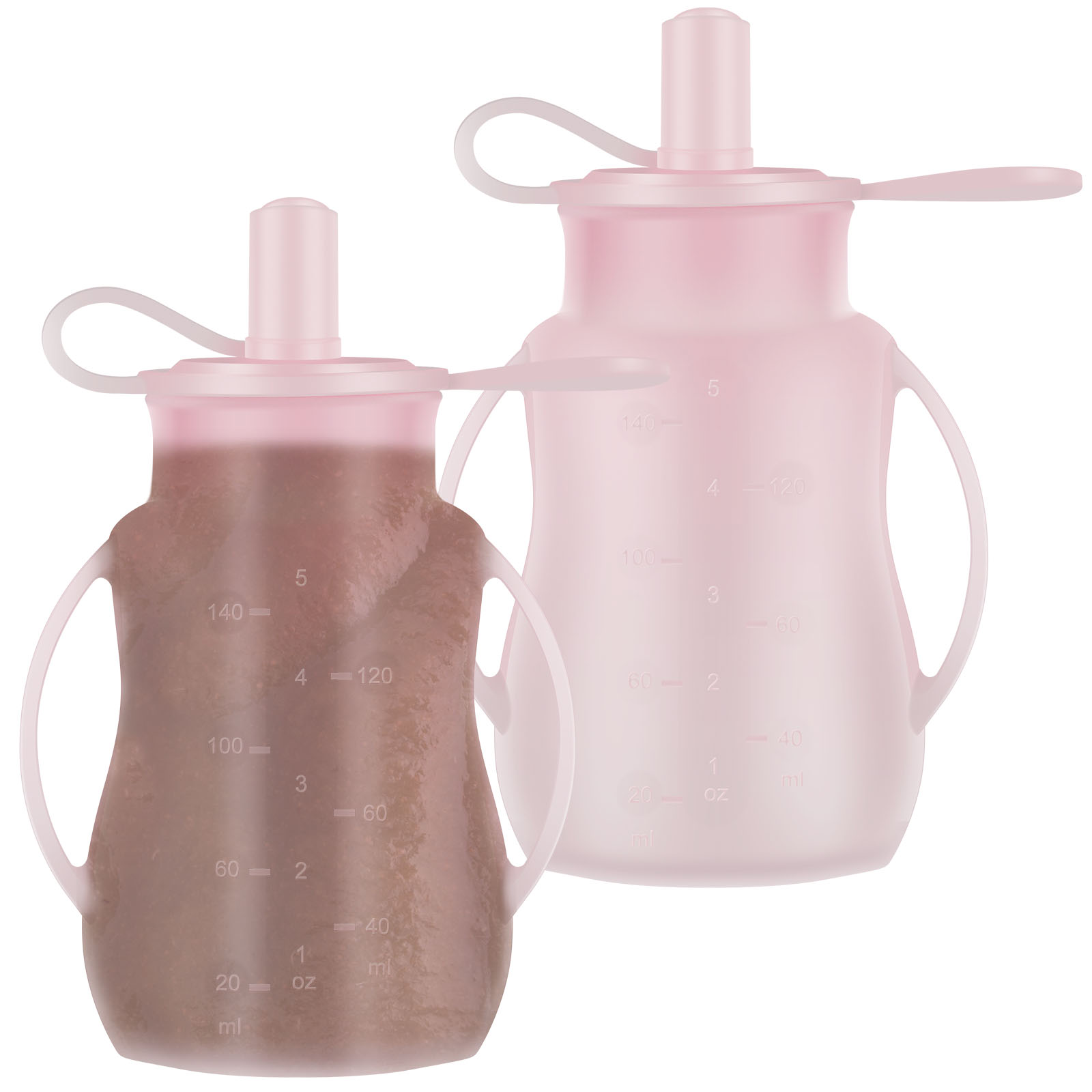 2Pcs Baby Food Pouch Milk Stor - مراجعة Food Storage Silicone Bags وسعره