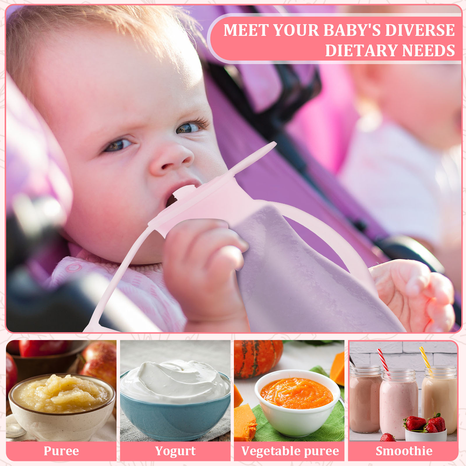 2Pcs Baby Food Pouch Milk Stor - مراجعة Food Storage Silicone Bags وسعره