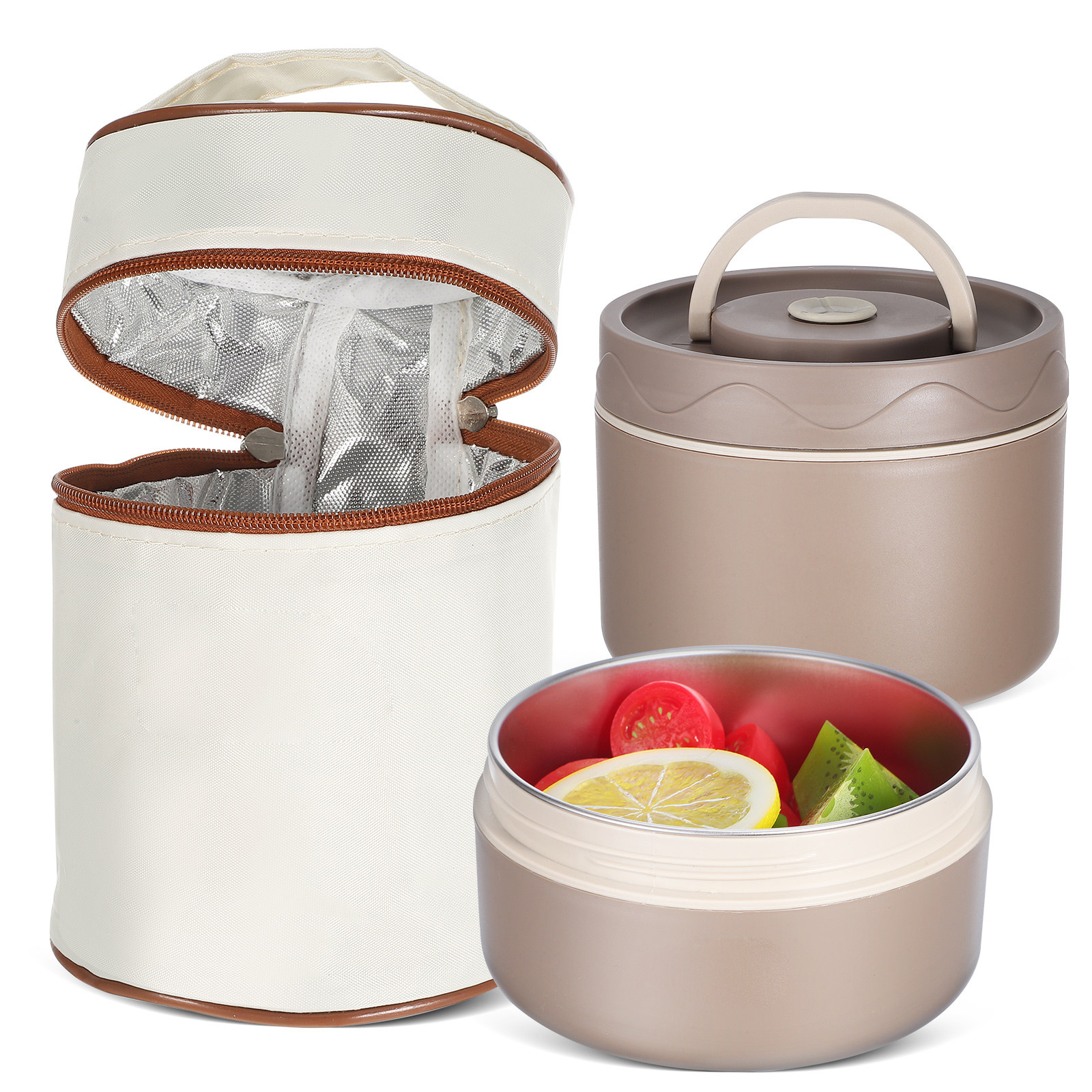 1Set Vacuum Insulated Lunch Bo - مراجعة Portable Food Warmer وسعره