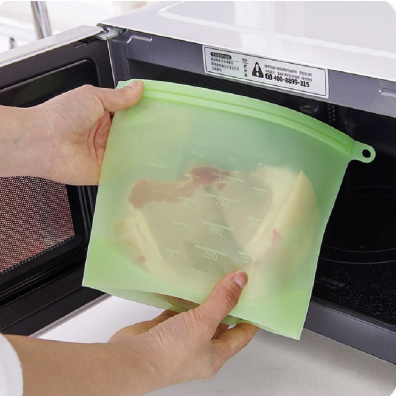 5pcs Silicone Food Storage Con - مراجعة Food Storage Silicone Bags وسعره