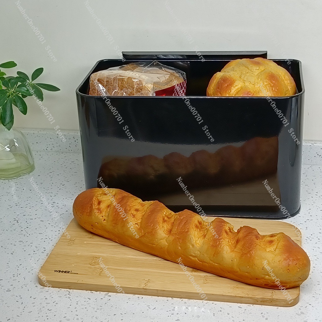 Kitchen Bread Box with Bamboo  - مراجعة Food Storage Box Stainless Steel وسعره