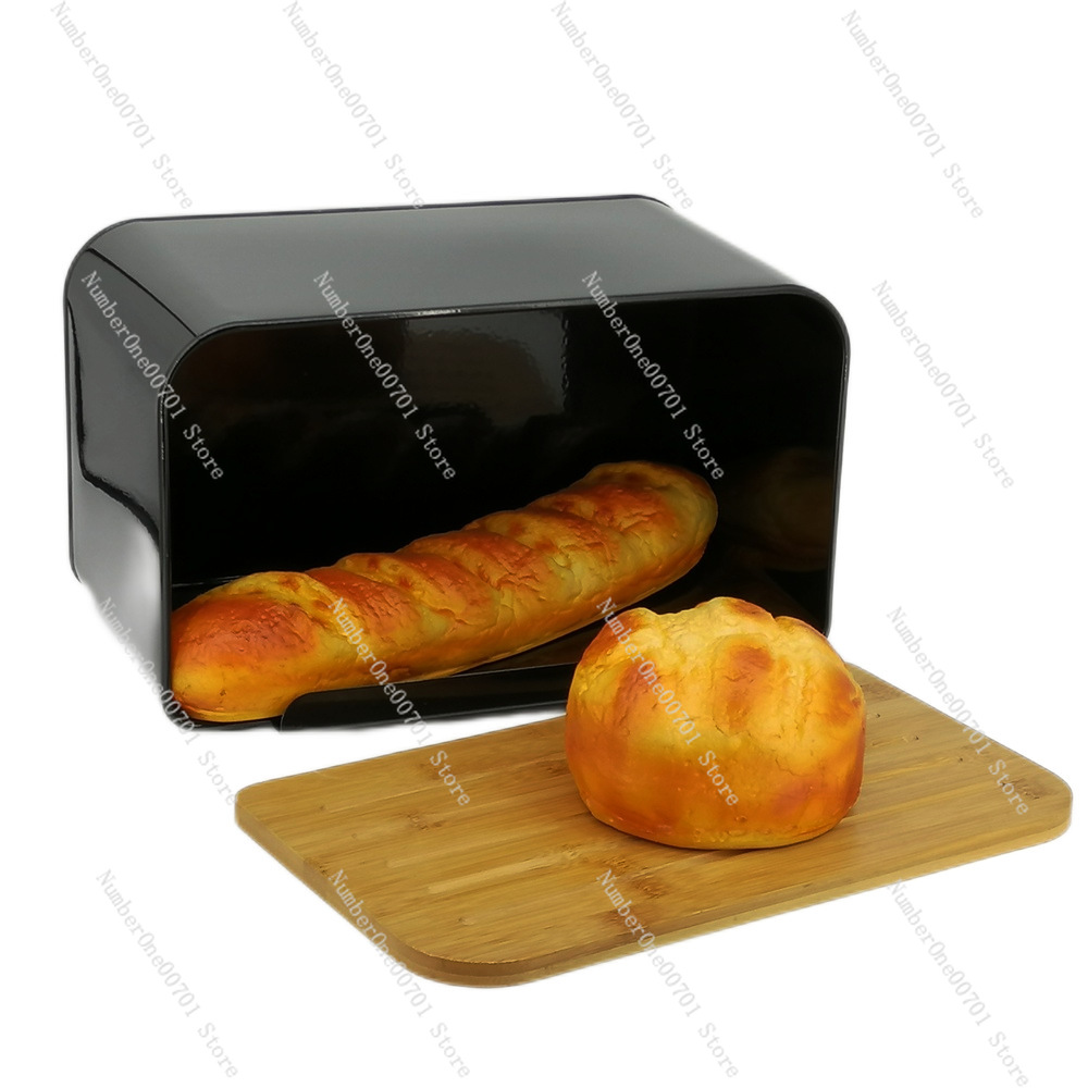 Kitchen Bread Box with Bamboo  - مراجعة Food Storage Box Stainless Steel وسعره