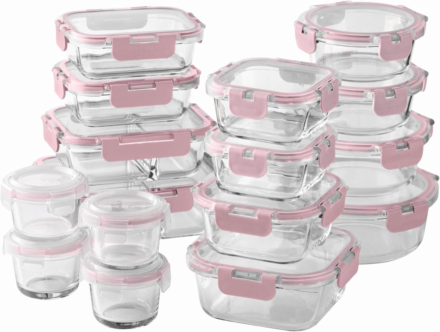 32-Pc Borosilicate Glass Food  - مراجعة Glass Meal Prep Container وسعره