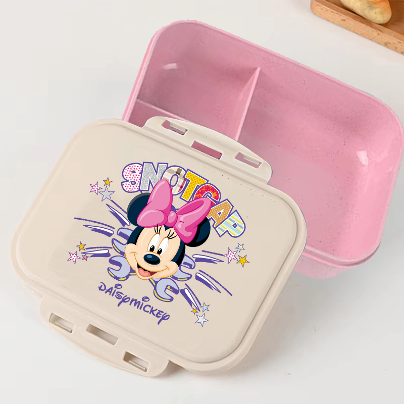 Minnie Mouse Pink Disney Carto - مراجعة Food Storage Lunch Box وسعره