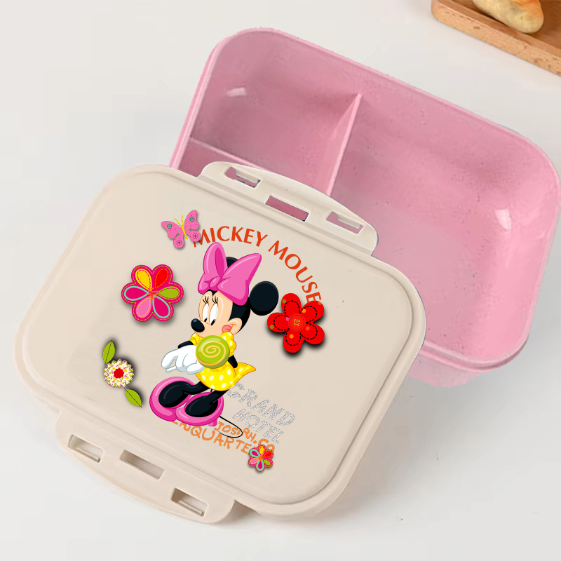 Minnie Mouse Pink Disney Carto - مراجعة Food Storage Lunch Box وسعره