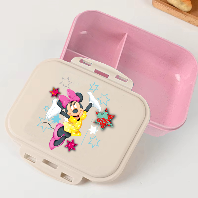 Minnie Mouse Pink Disney Carto - مراجعة Food Storage Lunch Box وسعره