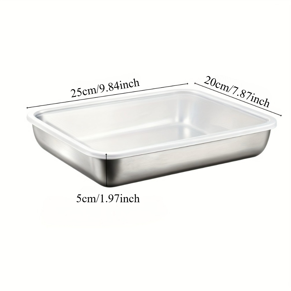 2-Piece Commercial 410 Stainle - مراجعة Food Storage Box Stainless Steel وسعره