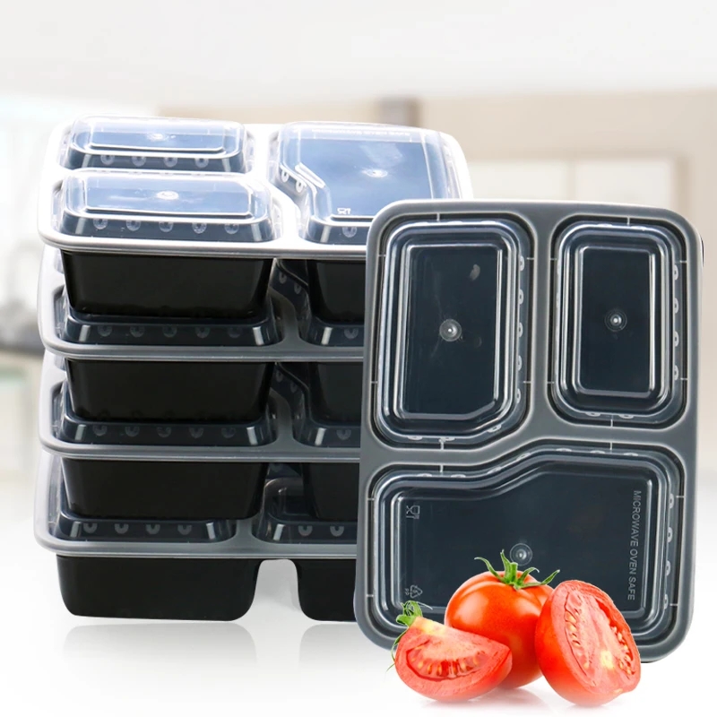 7 Pack 3 Compartment Meal Prep - مراجعة Food Storage Quart وسعره