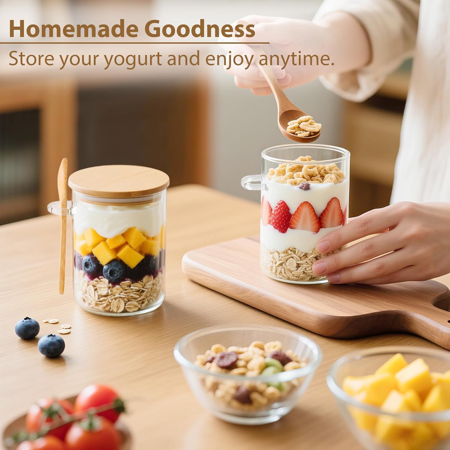 6 Pack Overnight Oats Containe - مراجعة Glass Meal Prep Container وسعره