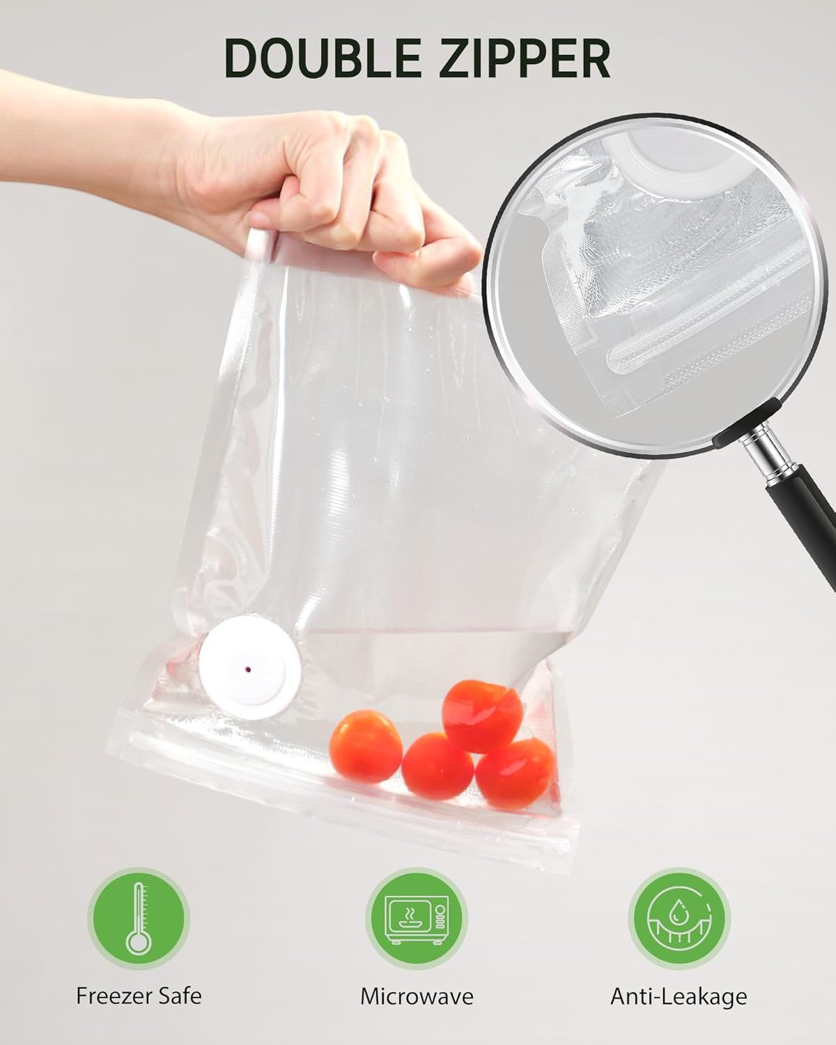 40 Pcs Vacuum Sealer Bags Reus - مراجعة Food Storage Zipper وسعره