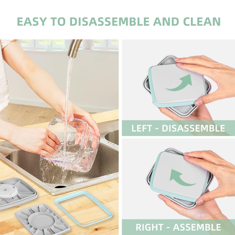 Ankou 3Pcs 1.2L Pop Airtight F - مراجعة Food Storage Drawer Organizer وسعره