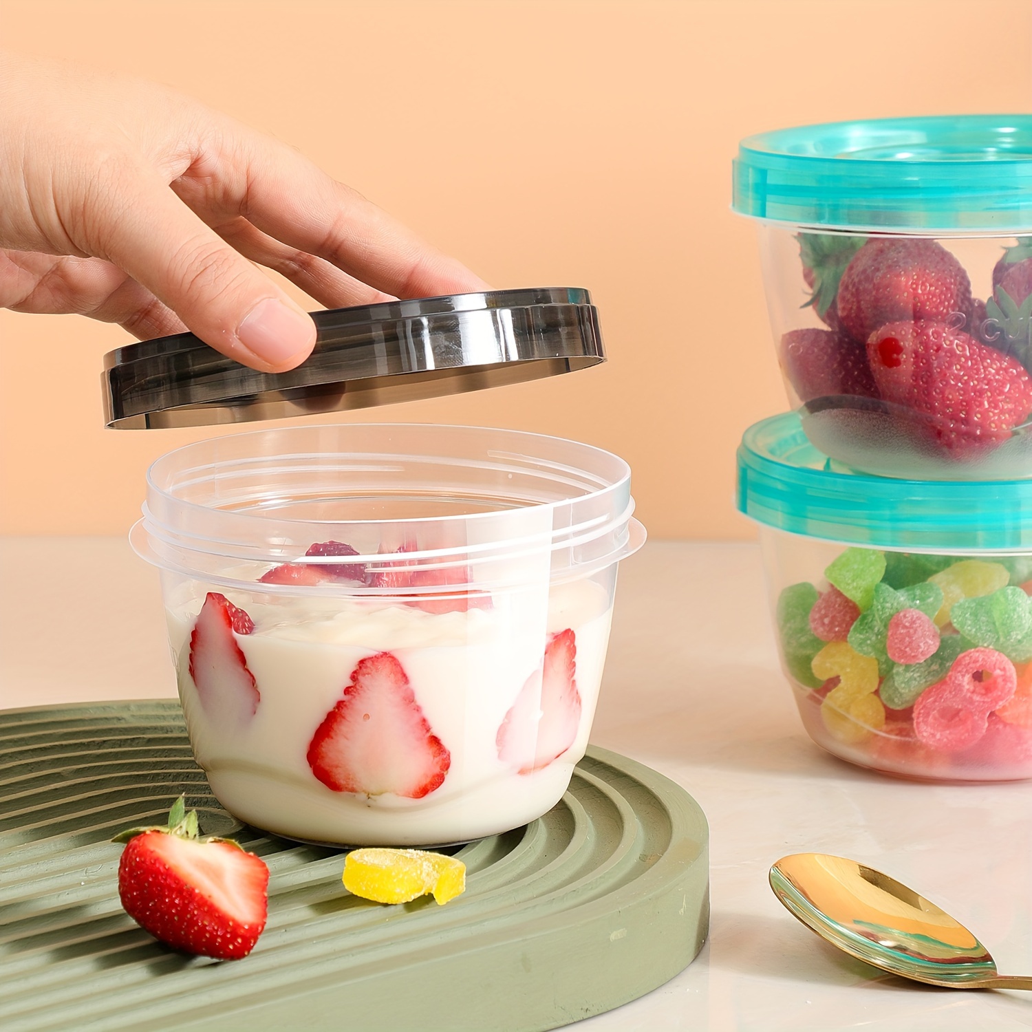 2 Transparent Sealed Food Stor - مراجعة Food Storage Drawer Organizer وسعره