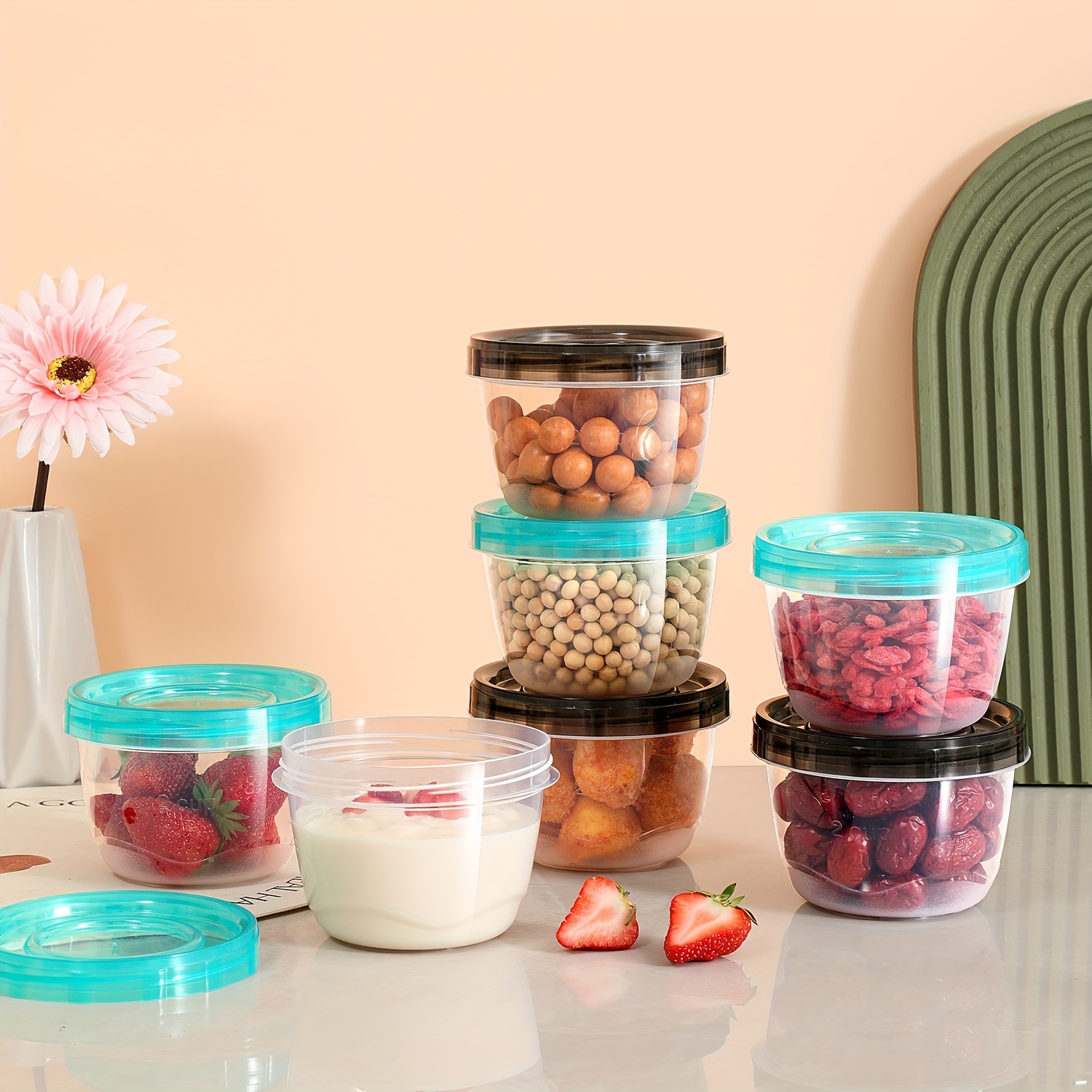 2 Transparent Sealed Food Stor - مراجعة Food Storage Drawer Organizer وسعره