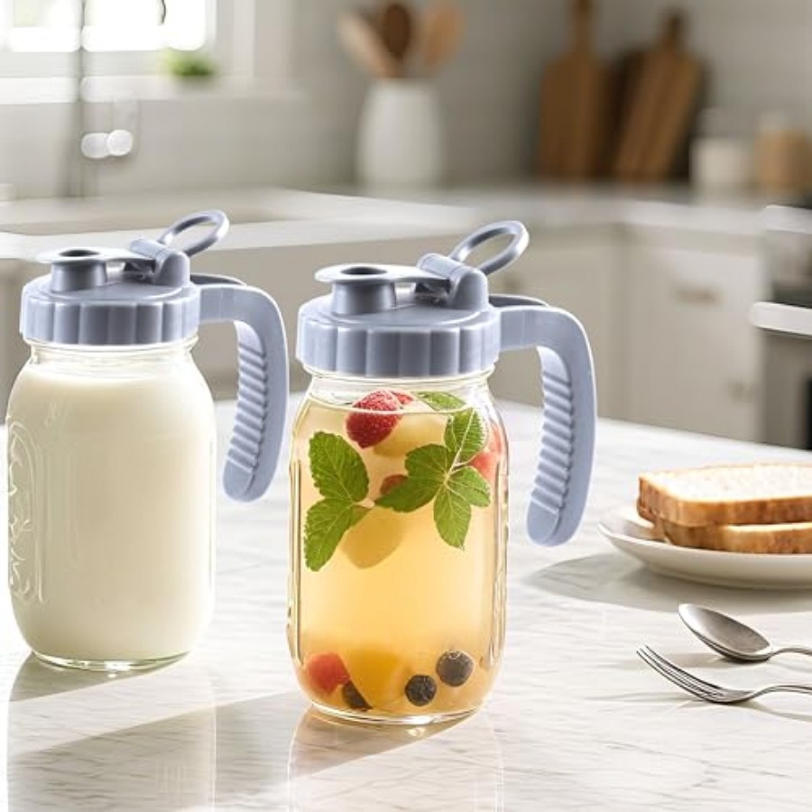 Glass Mason Jar Pitchers With  - مراجعة Mason Jar Wide Mouth وسعره