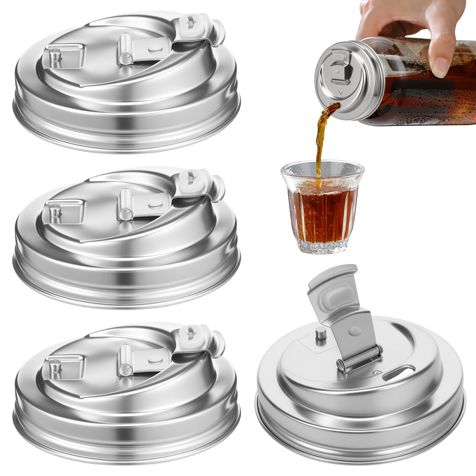 4 Pcs Regular Mouth Ball Mason - مراجعة Mason Jar Wide Mouth وسعره