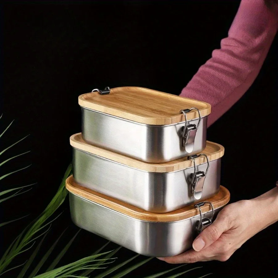 New 304 stainless steel bamboo - مراجعة Food Storage Quart وسعره