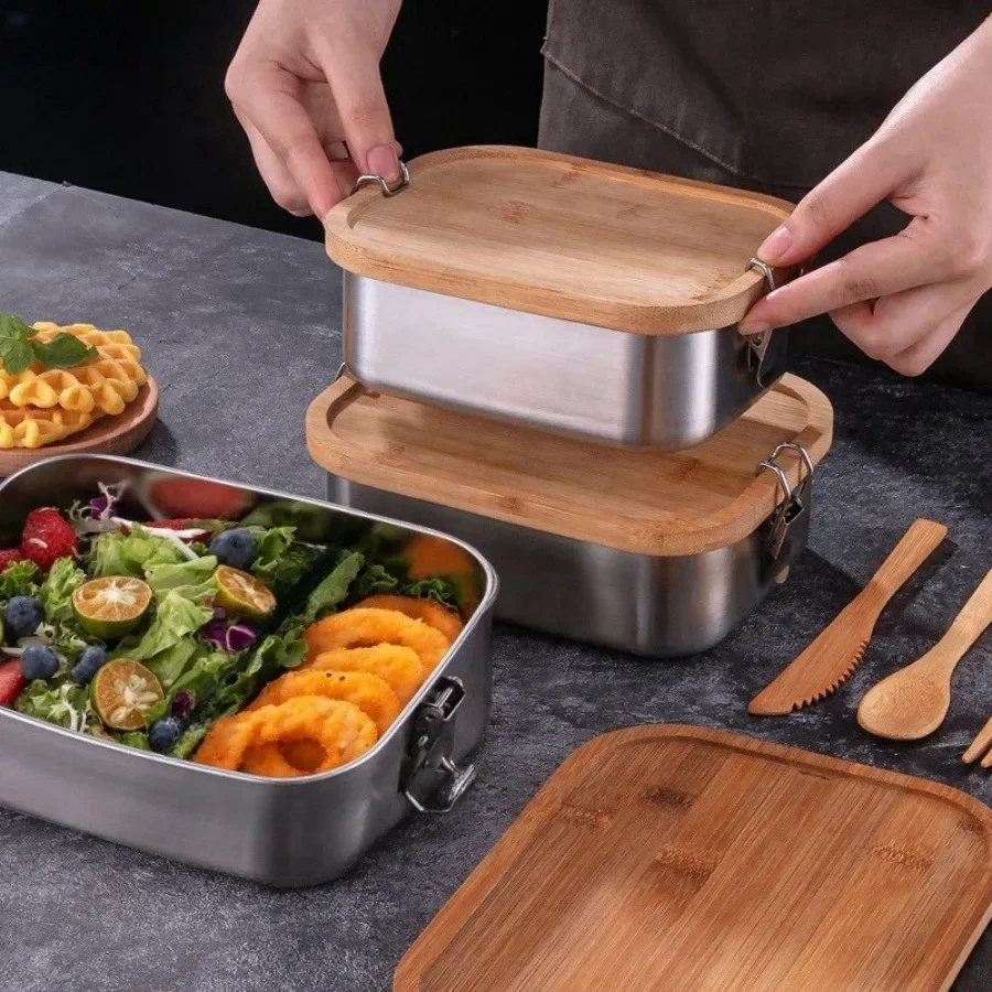 New 304 stainless steel bamboo - مراجعة Food Storage Quart وسعره