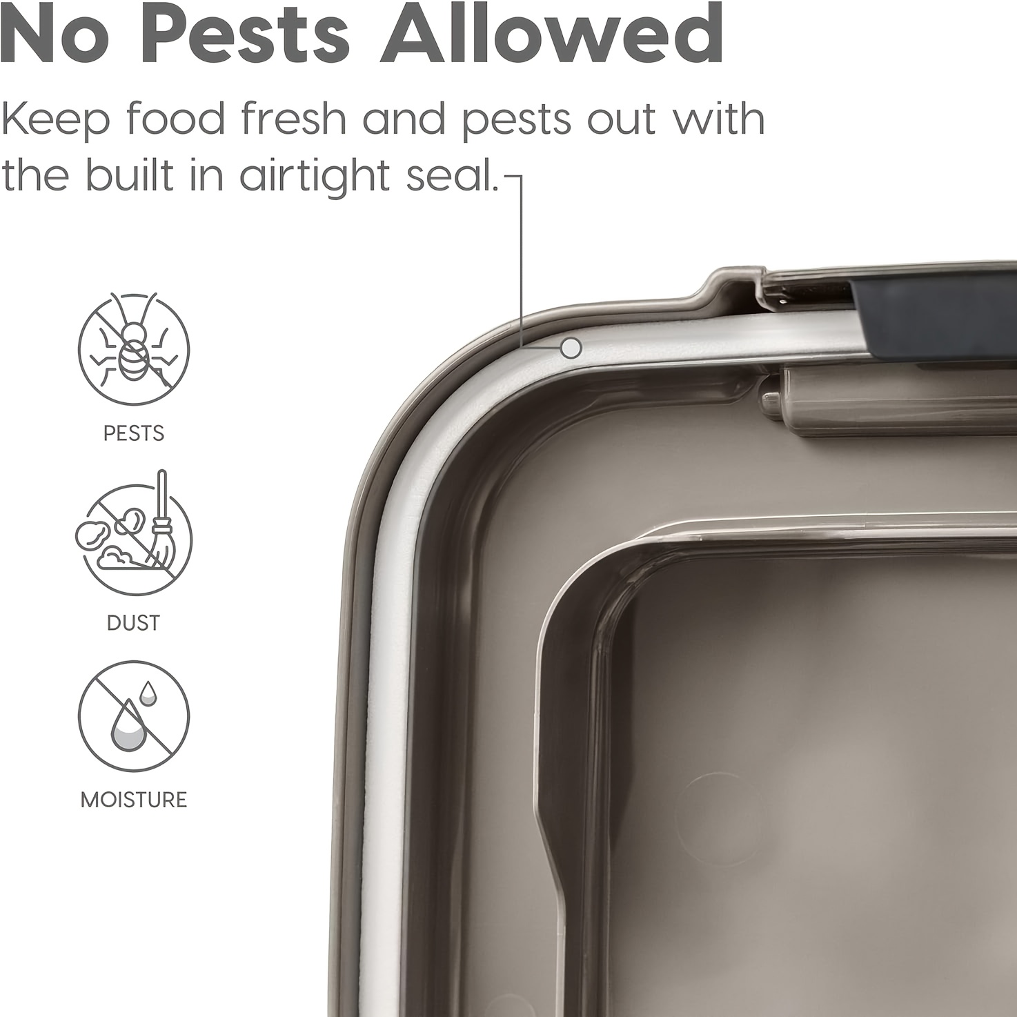 Airtight Pet Food Container fo - مراجعة Food Storage With Wheels وسعره
