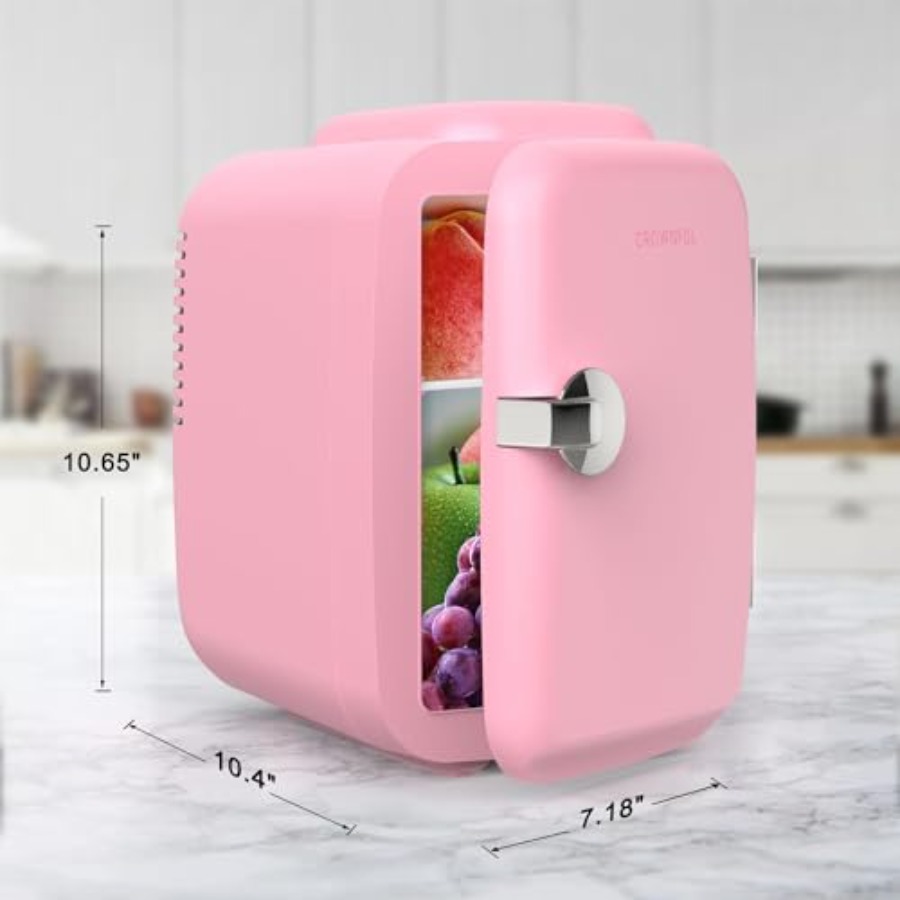 Mini Fridge, 4 Liter/6 Can Por - مراجعة Portable Food Warmer وسعره