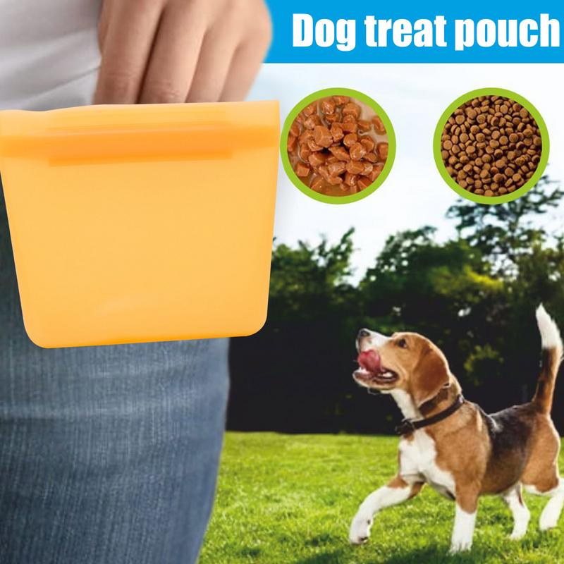 Silicone Dog Treat Bag Outdoor - مراجعة Food Storage Silicone Bags وسعره