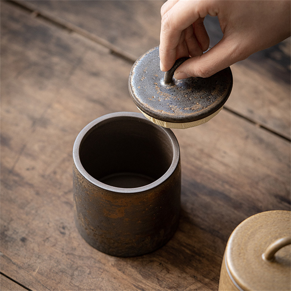 Ceramic Tea Caddy Sealed Jar S - مراجعة Food Storage Quart وسعره