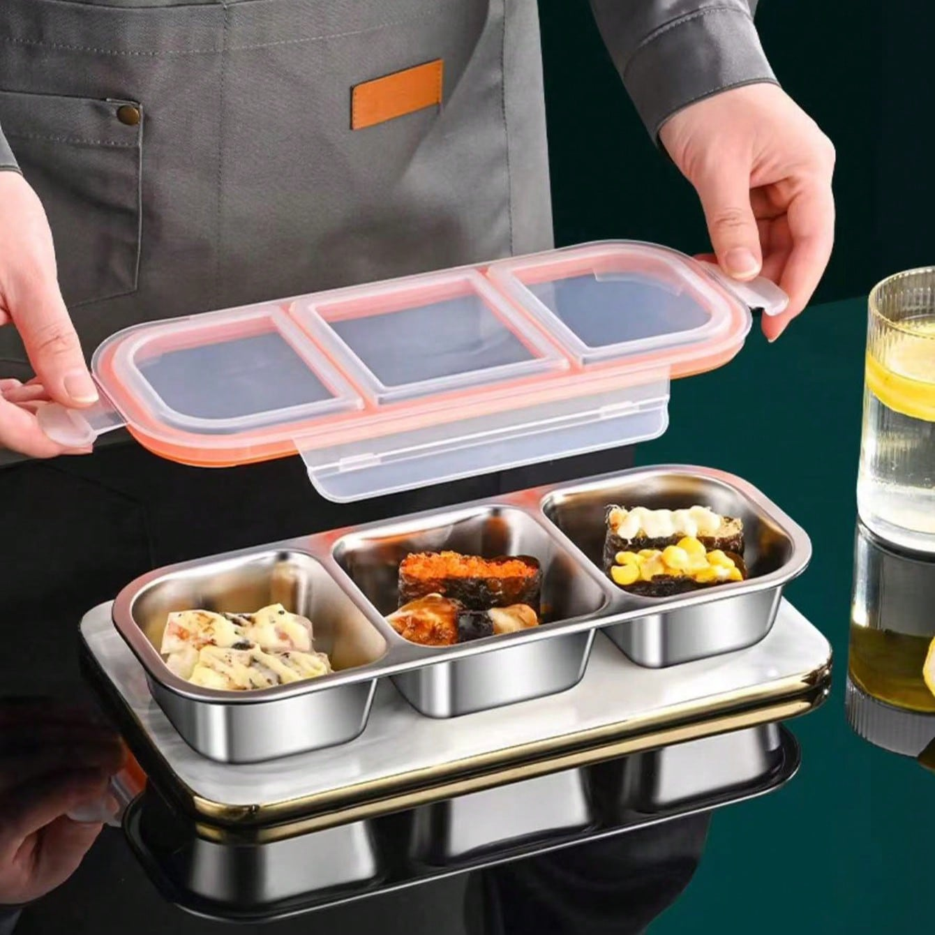 Stainless Steel Light Food Min - مراجعة Food Storage Drawer Organizer وسعره
