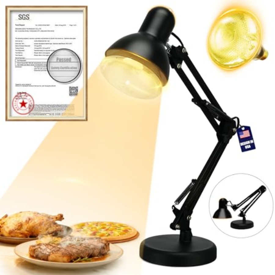 Portable Food Heat Lamp - [Fol - مراجعة Portable Food Warmer وسعره