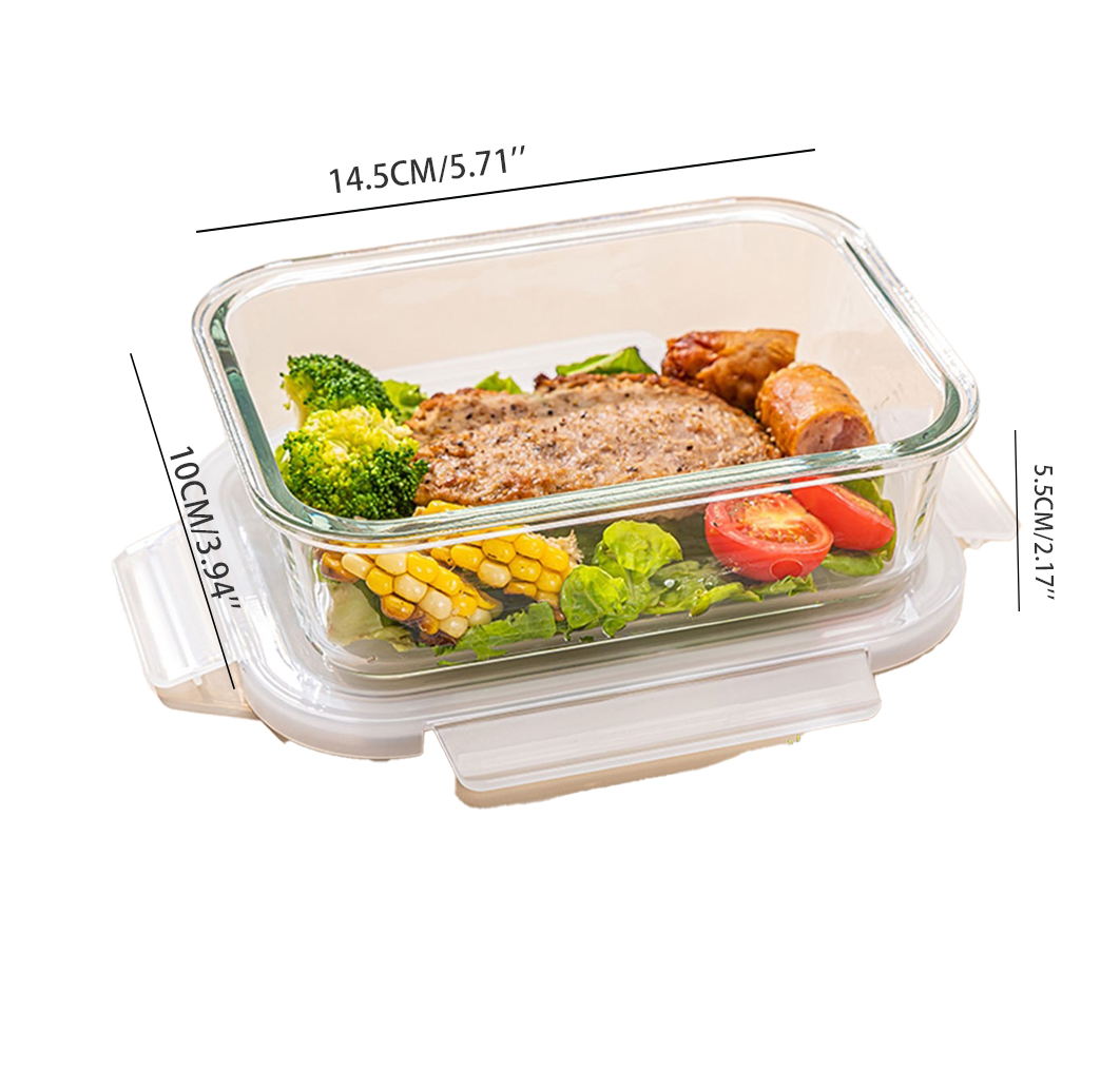 High Borosilicate Glass Lunch  - مراجعة Food Storage Lunch Box وسعره