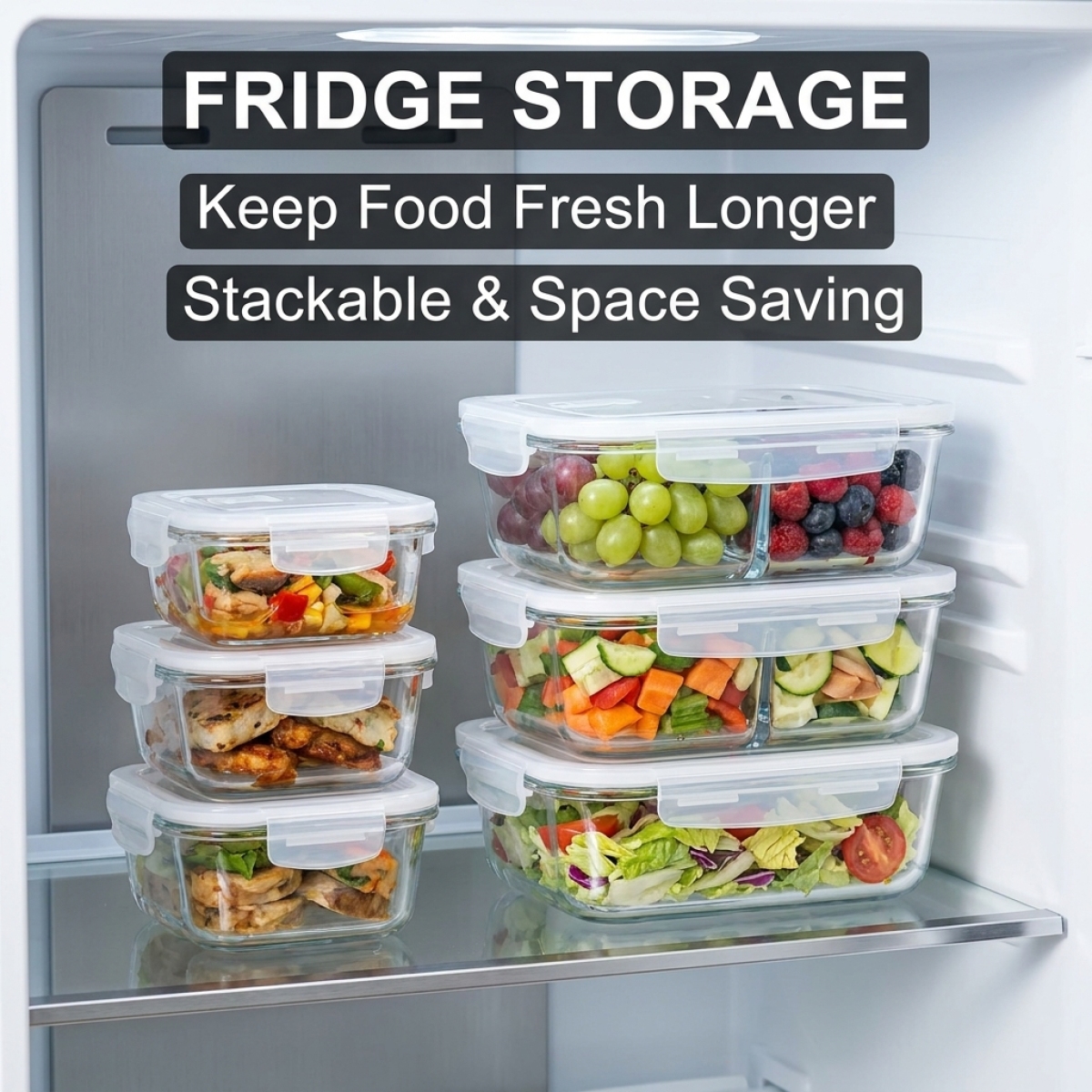 High Borosilicate Glass Lunch  - مراجعة Food Storage Lunch Box وسعره