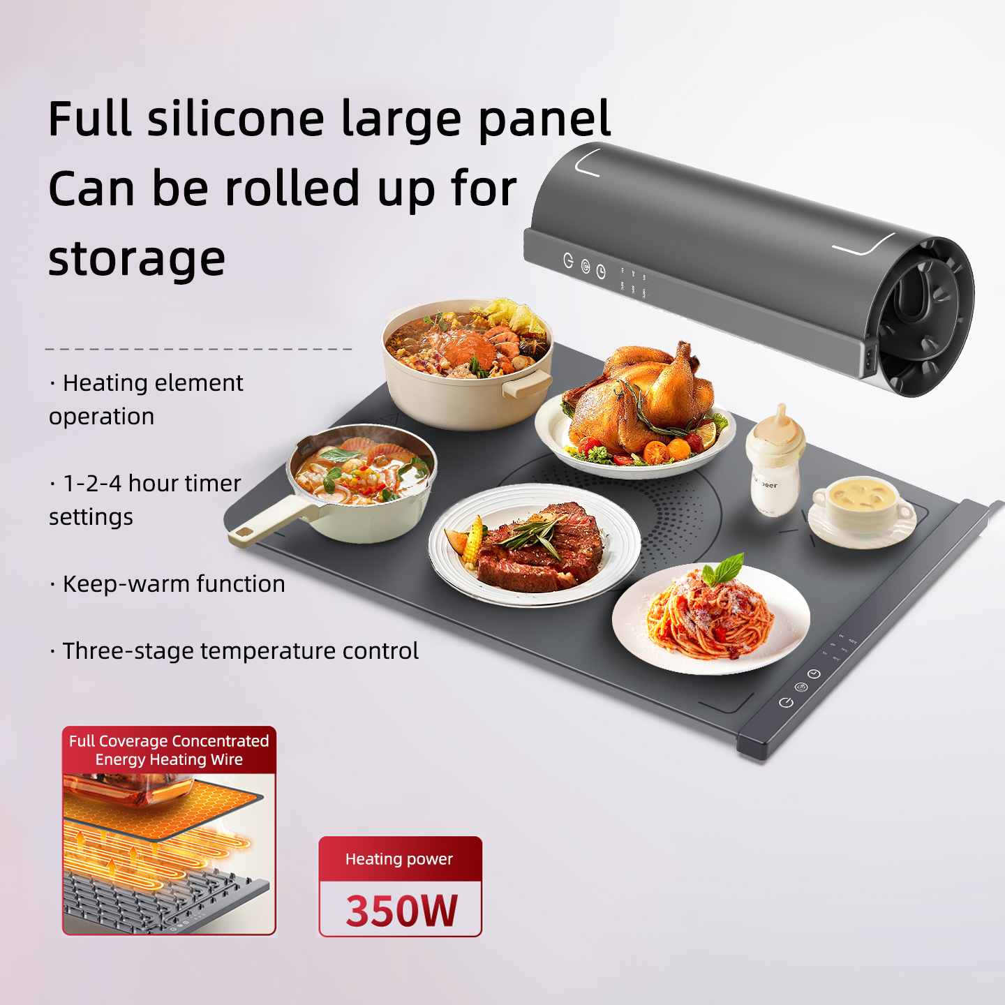 Foldable Food Warmer Mat Elect - مراجعة Portable Food Warmer وسعره