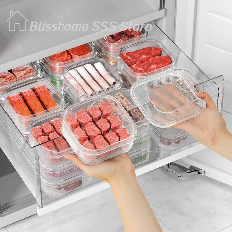 【S】5/10PCS Freeze Meat Preserv - مراجعة Food Storage Drawer Organizer وسعره
