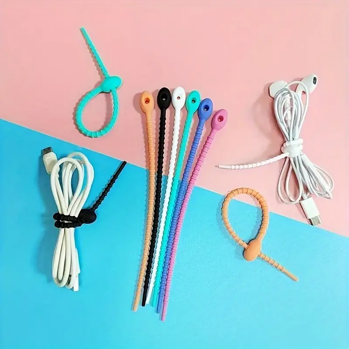 Silicone Reusable Cable Wire O - مراجعة Food Storage Silicone Bags وسعره
