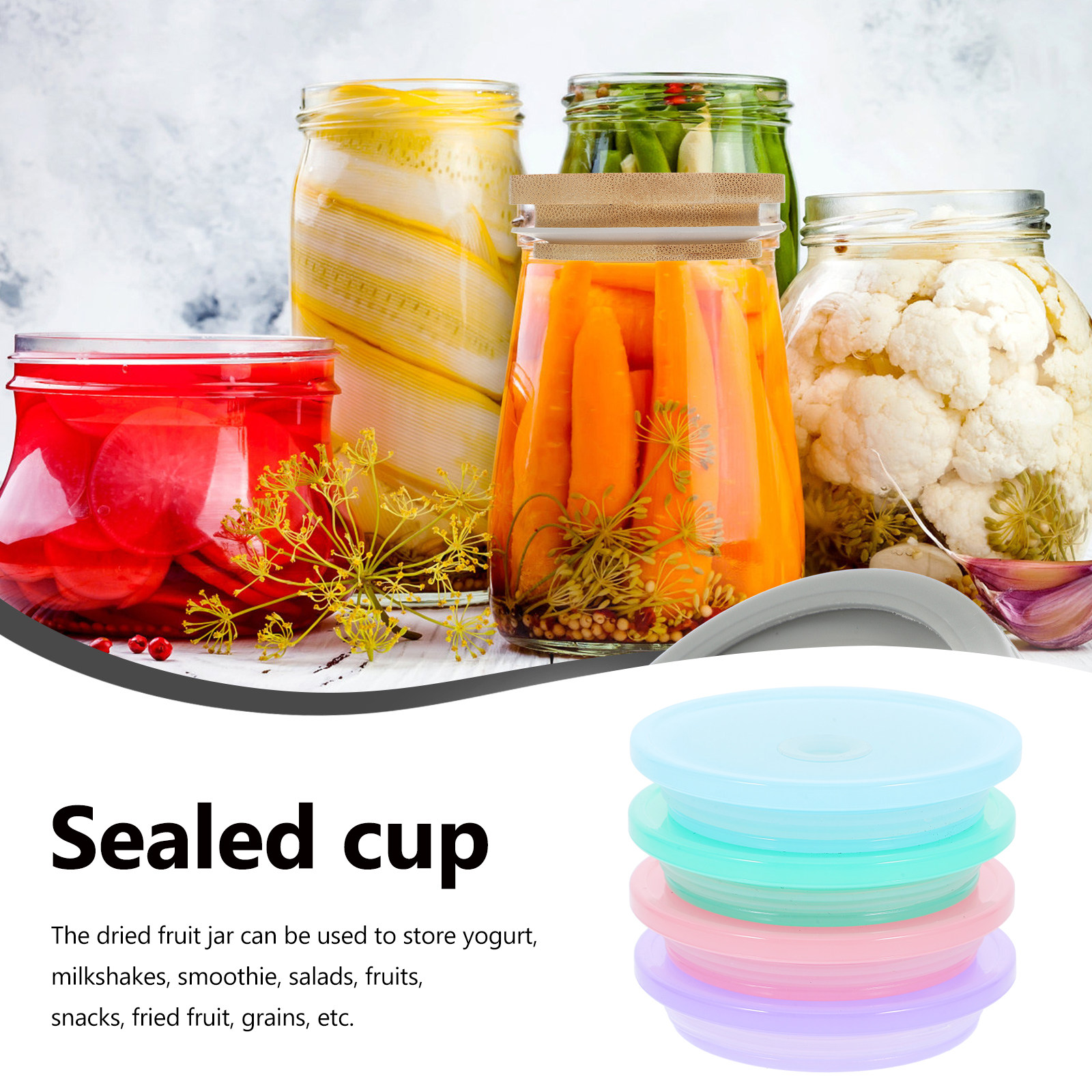 4Pcs Mason Jar Straw Lid Leakp - مراجعة Mason Jar Wide Mouth وسعره