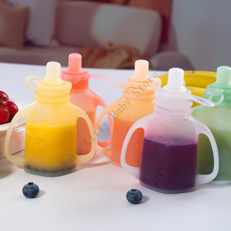 110ml Reusable SIlicone Baby B - مراجعة Food Storage Silicone Bags وسعره