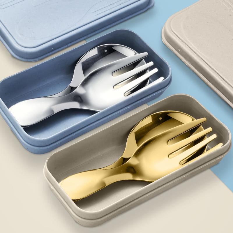 Stainless Steel Tableware Set  - مراجعة Stainless Lunch Box وسعره