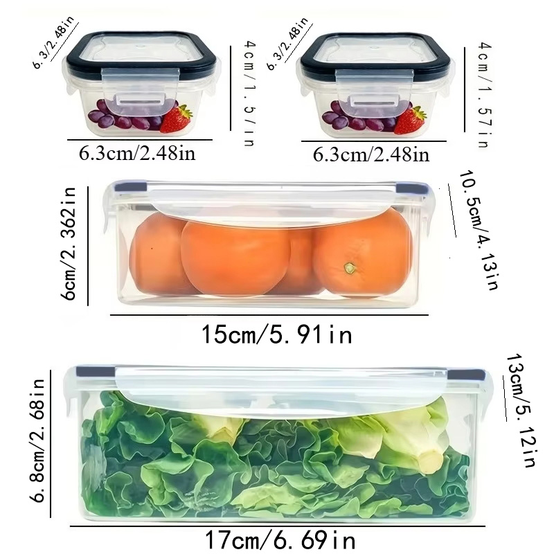 8Pcs Set Includes 4 Containers - مراجعة Food Storage Quart وسعره