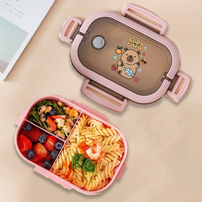 Capybara Bento Lunch Box Anime - مراجعة Food Storage Drawer Organizer وسعره
