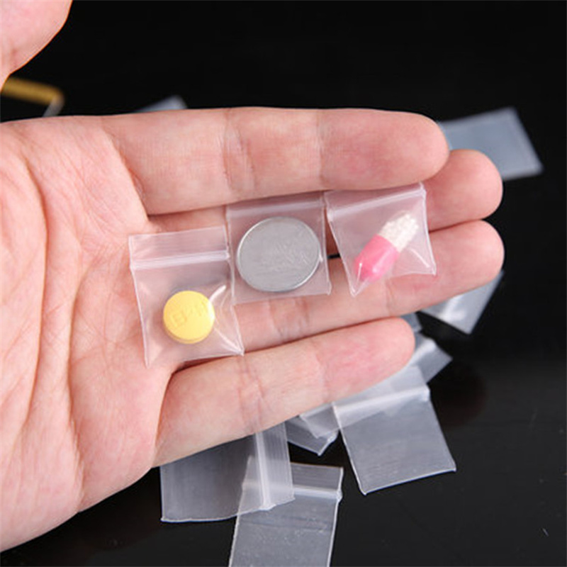100Pieces Transparent Mini Sma - مراجعة Food Storage Zipper وسعره