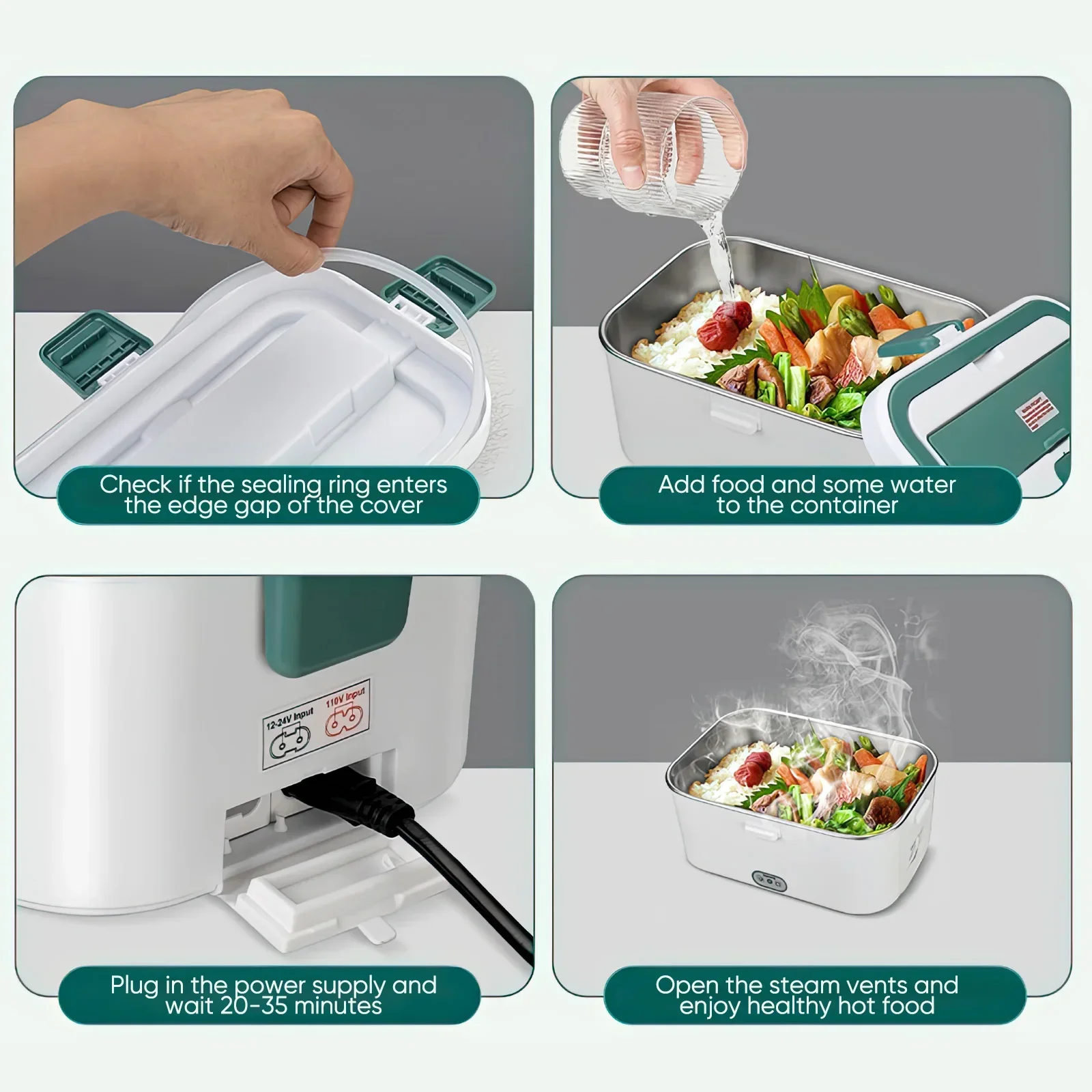 Electric Lunch Box Food Warmer - مراجعة Portable Food Warmer وسعره