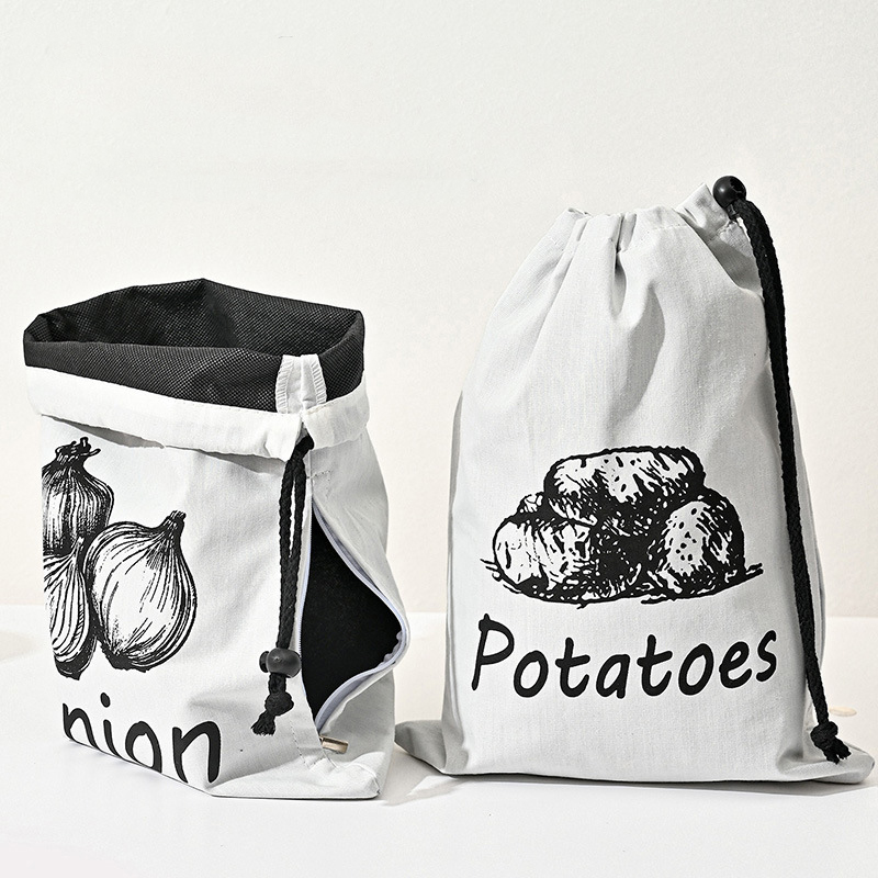 Potato Onion Garlic Pattern St - مراجعة Food Storage Zipper وسعره